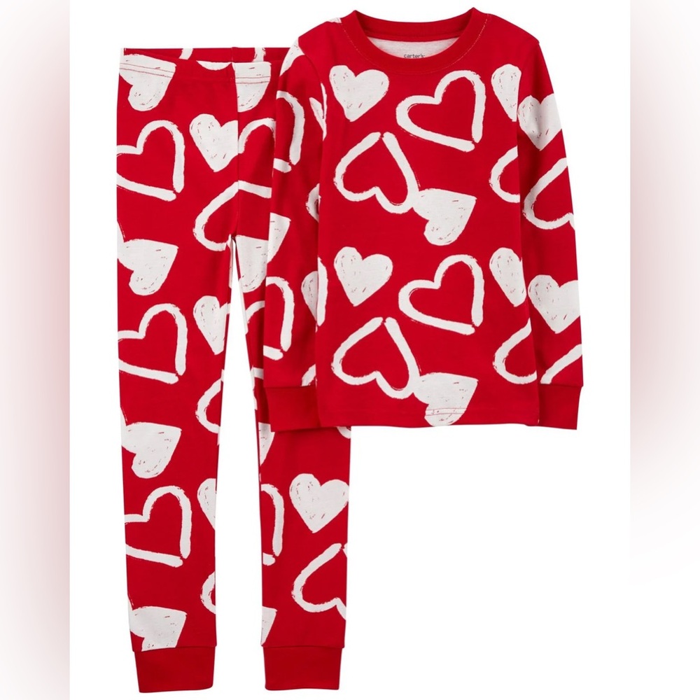 Carter's Valentine's Day Hearts Kids Pajama Set